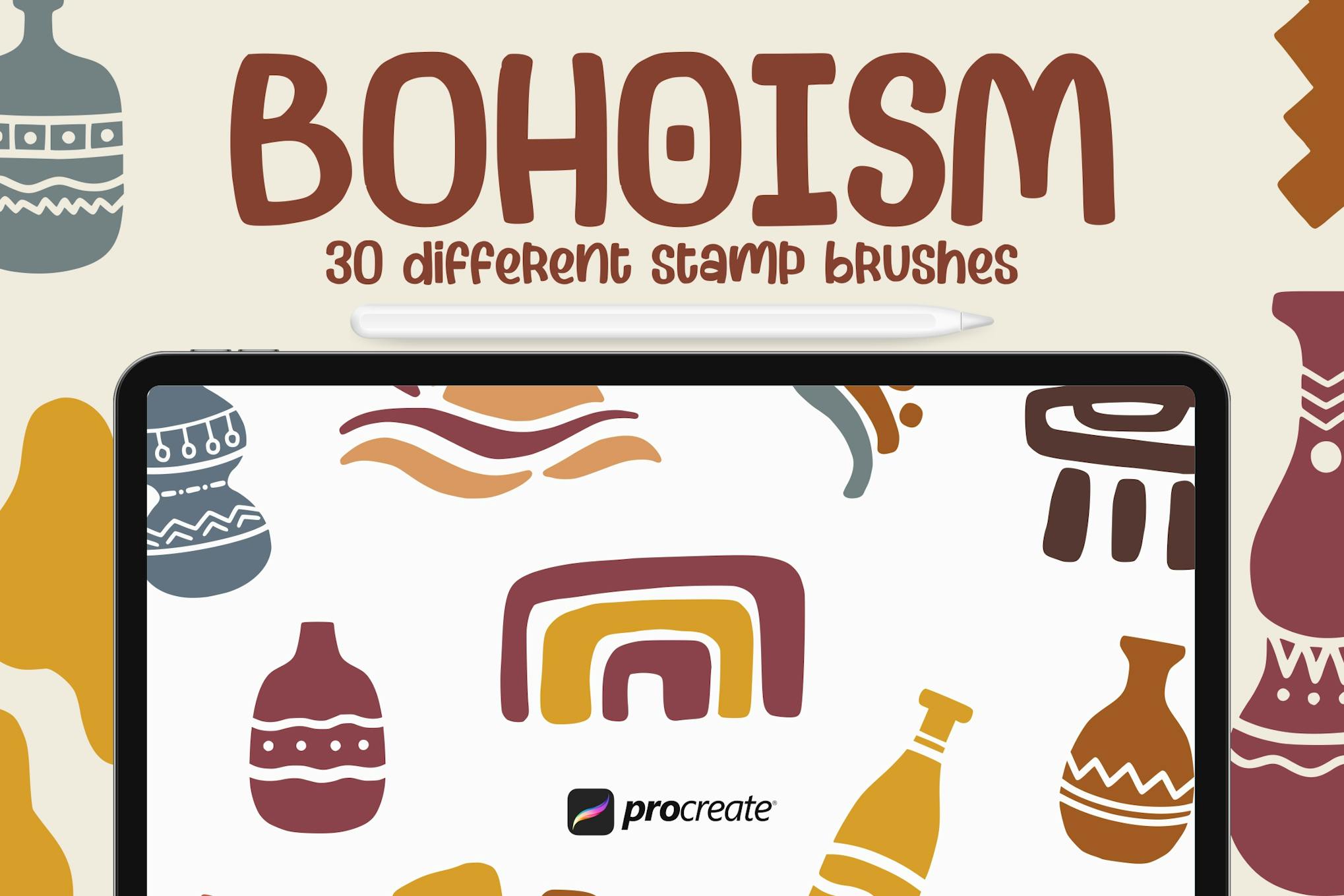 Bohoism Procreate Stamp Brush