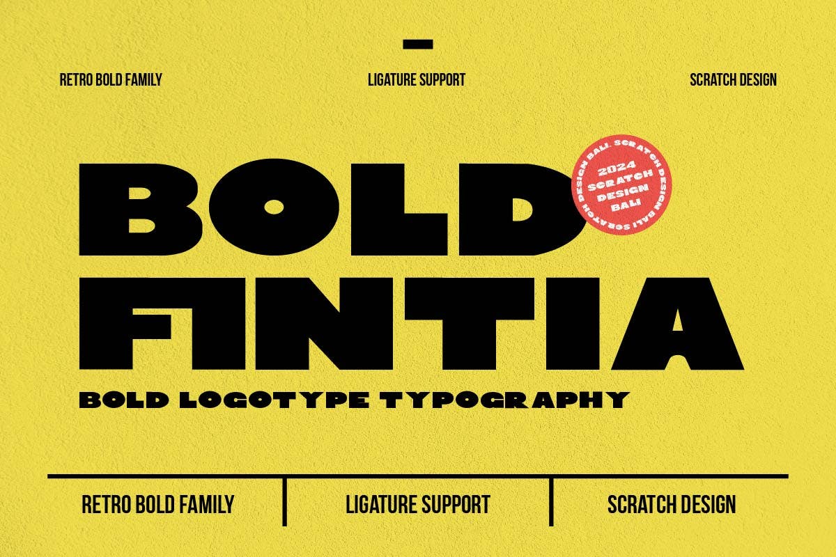 Bold Fintia Typeface