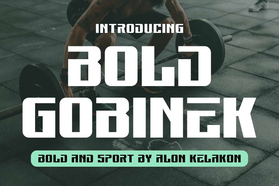 Bold Gobinek Typeface