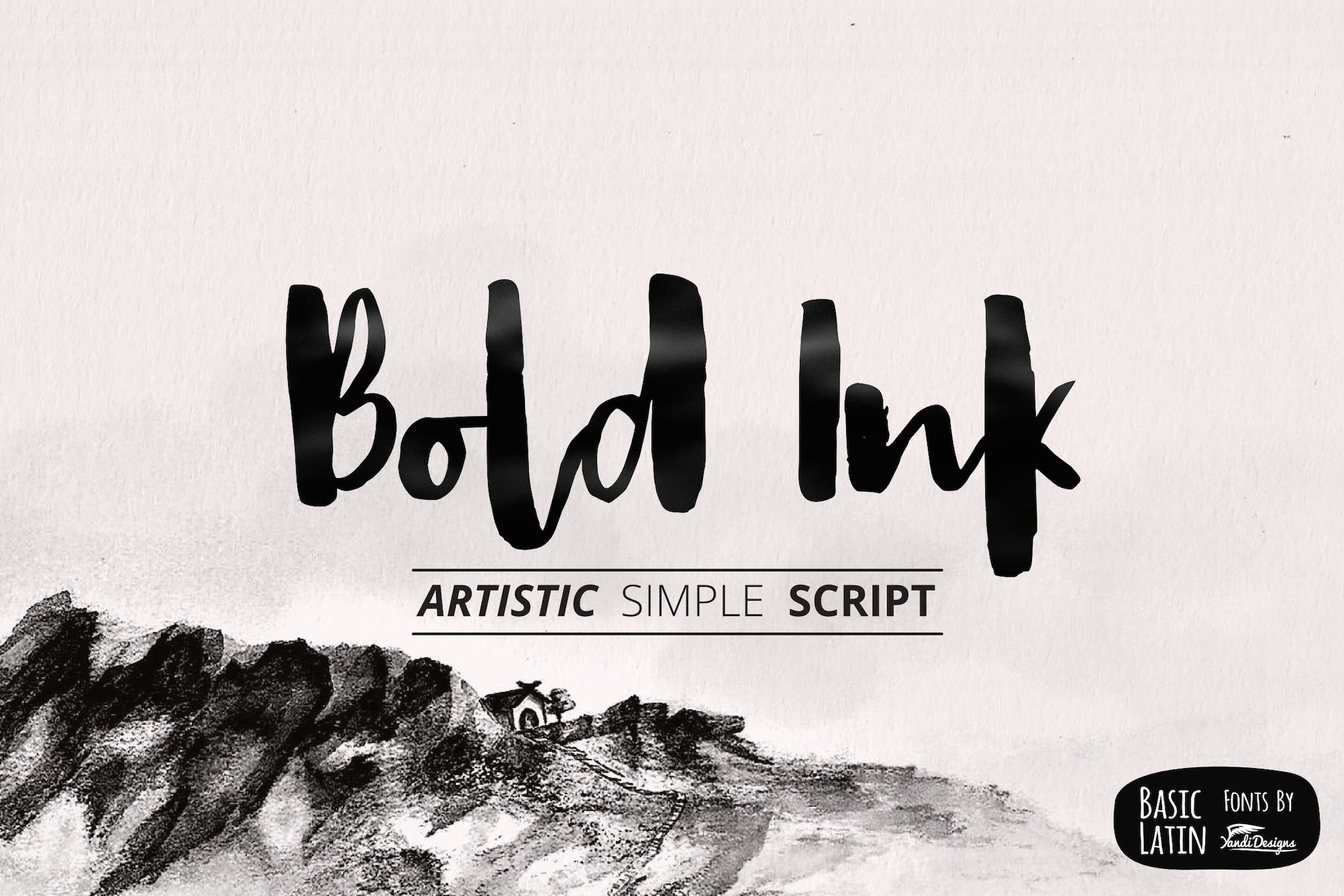 Bold Ink Simple Font