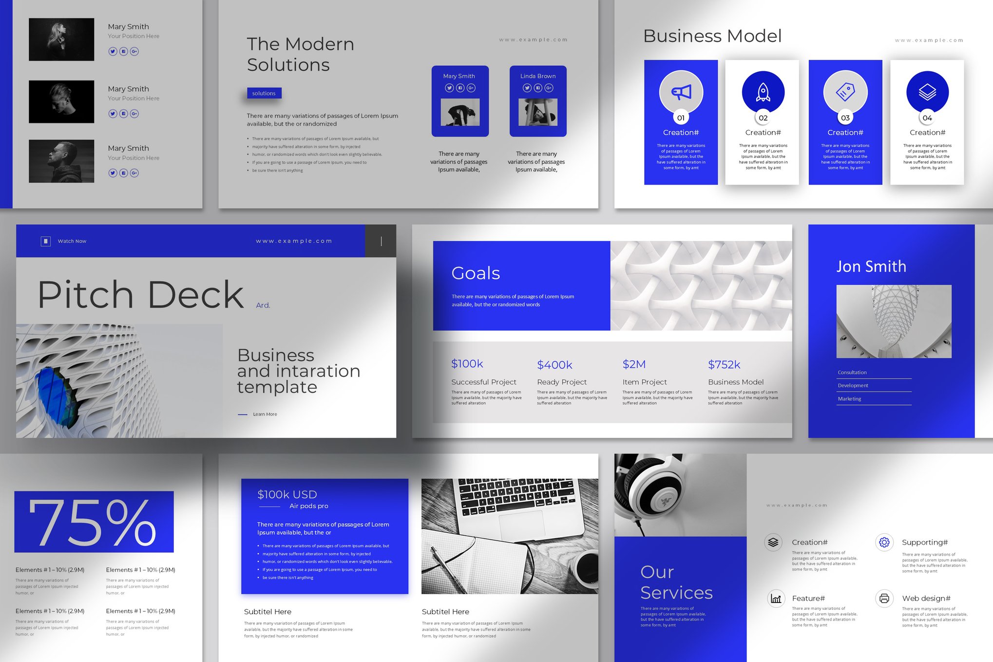 Bold Minimal PowerPoint Pitch Deck