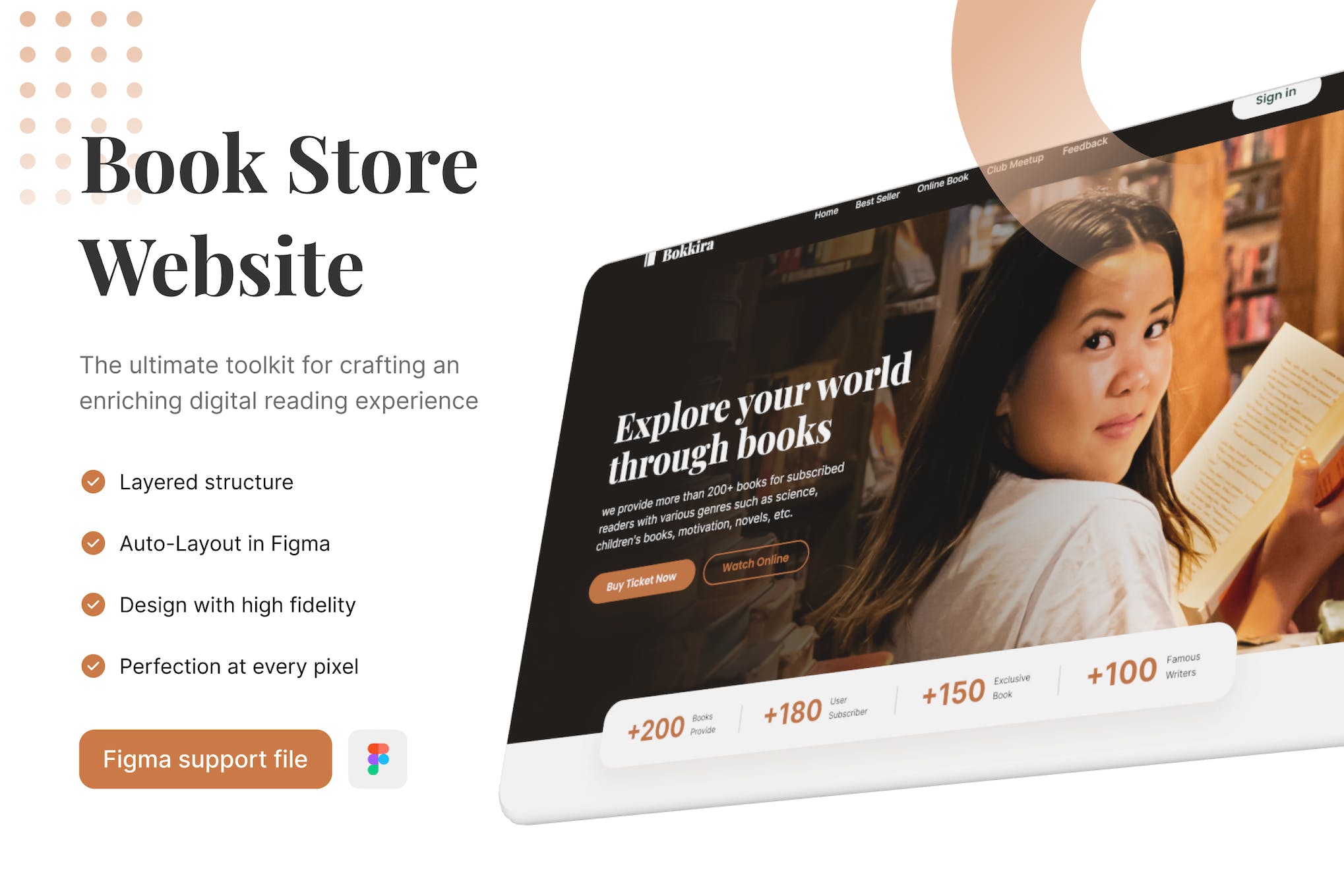 Book Store - Figma Landing Page Template