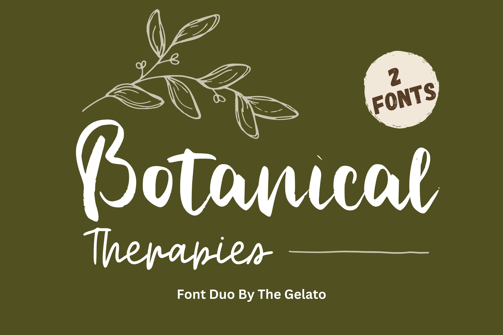 Botanical Therapies - Handwritten Font Duo