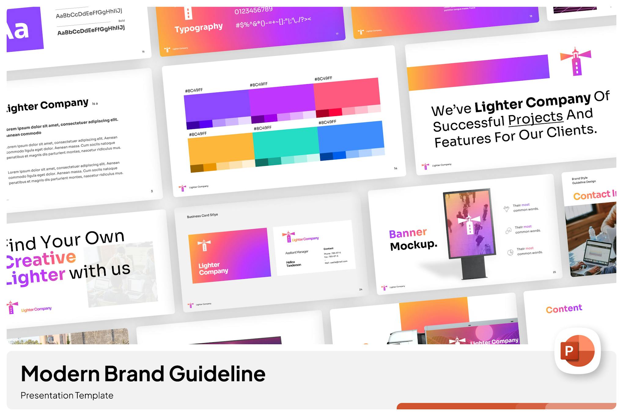 Brand Guideline Modern PowerPoint Template