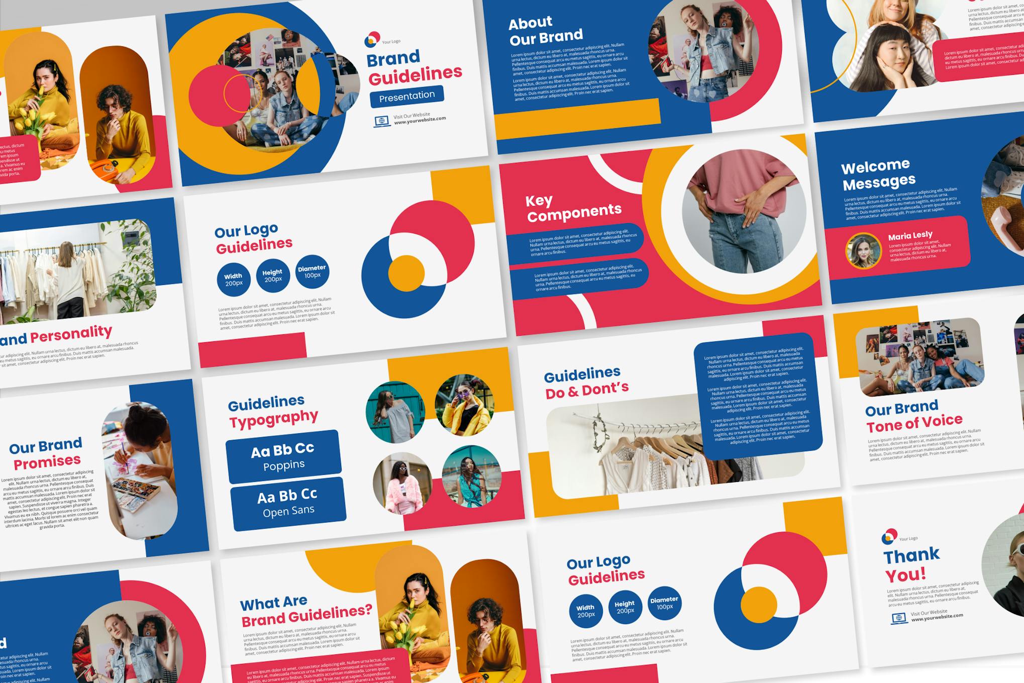 Brand Guidelines Modern PowerPoint Template