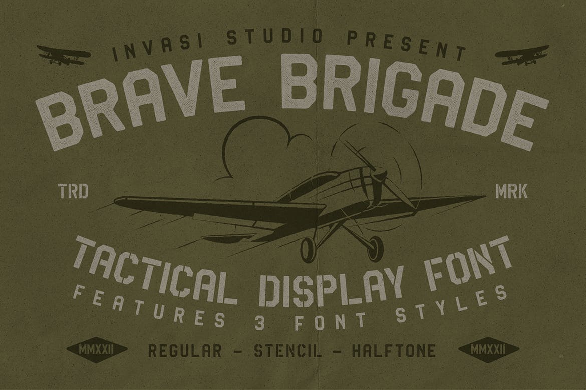 Brave Brigade Tactical Font