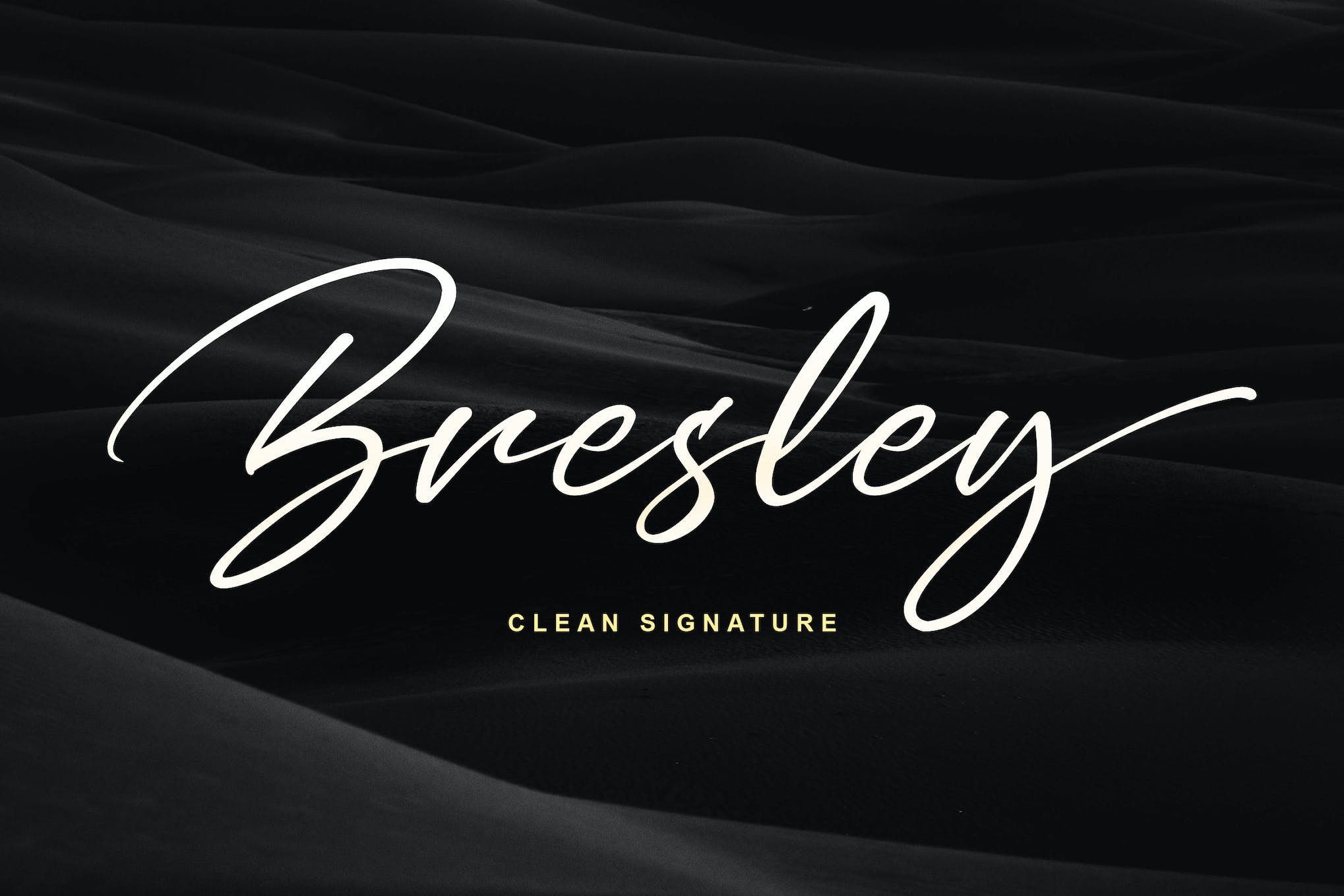 Bresley Autograph Font