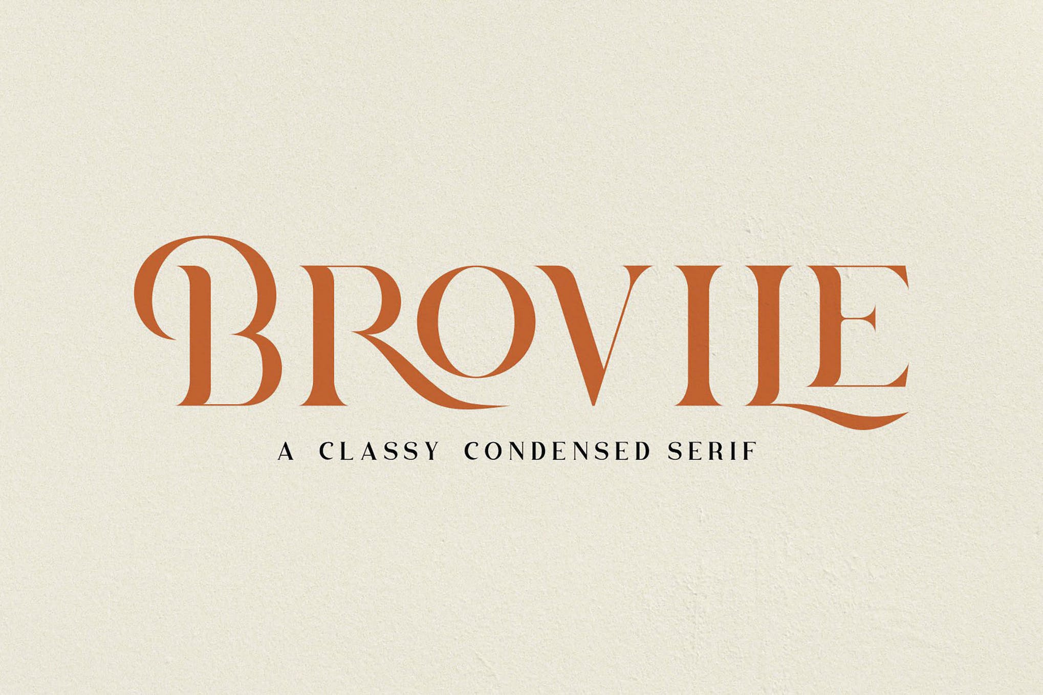 Brovile A Classy Serif