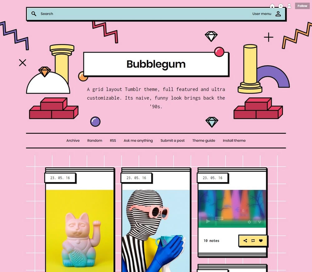 10+ Free Kawaii Tumblr Themes - Theme Junkie