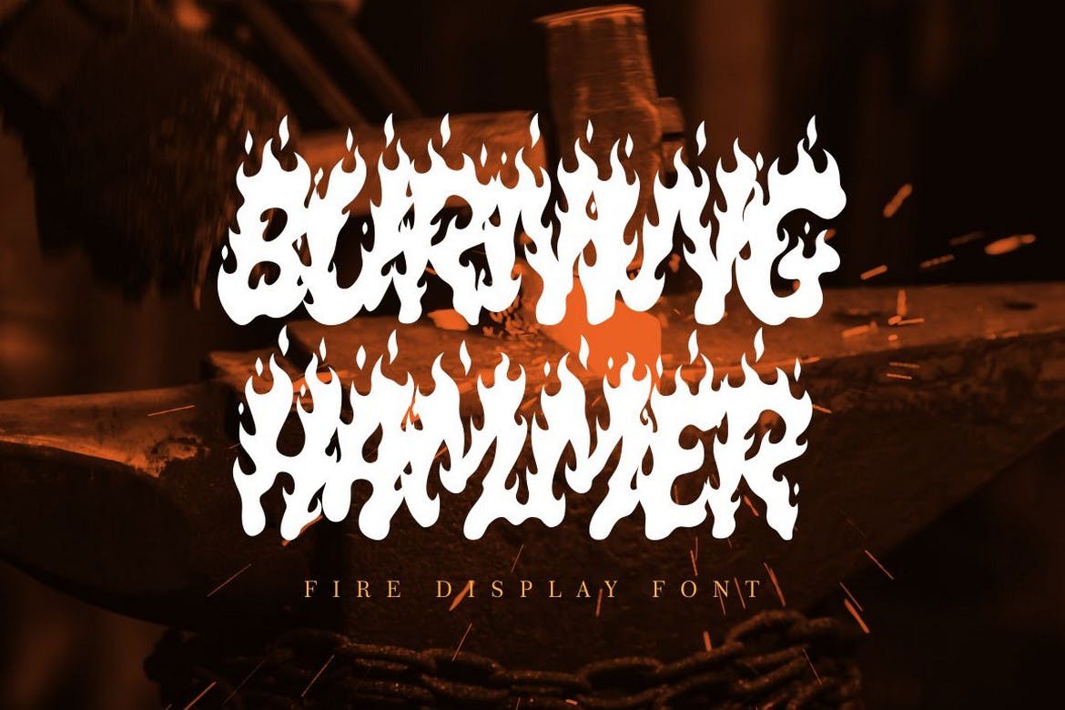 Burning Hammer Typeface