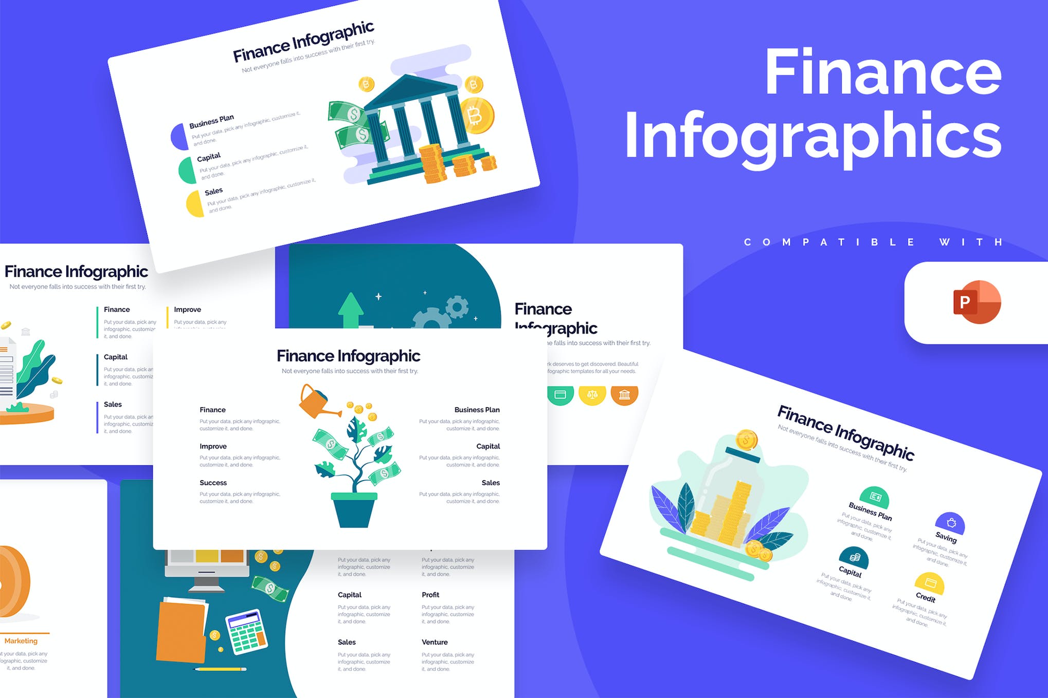 Business Finance PowerPoint Infographics