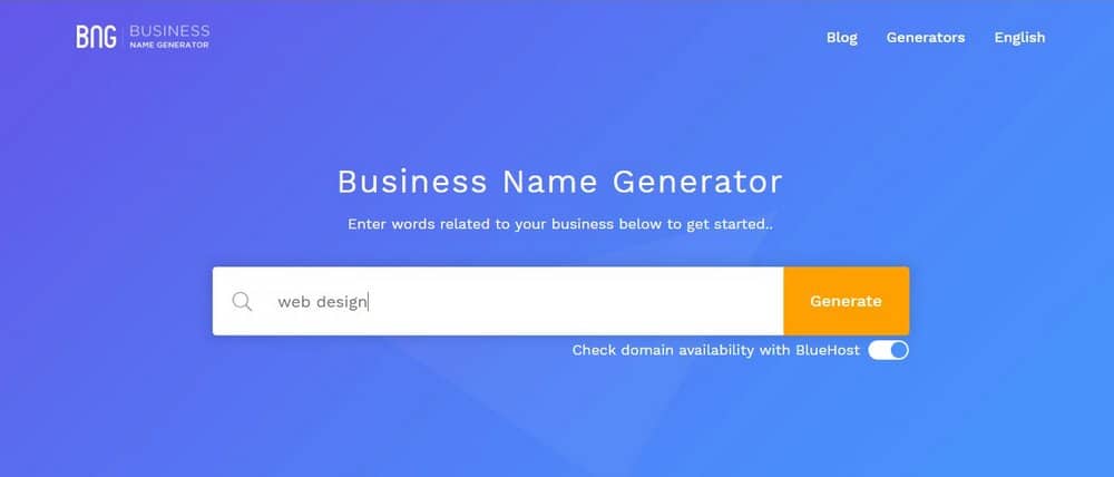 business name generator-step-1