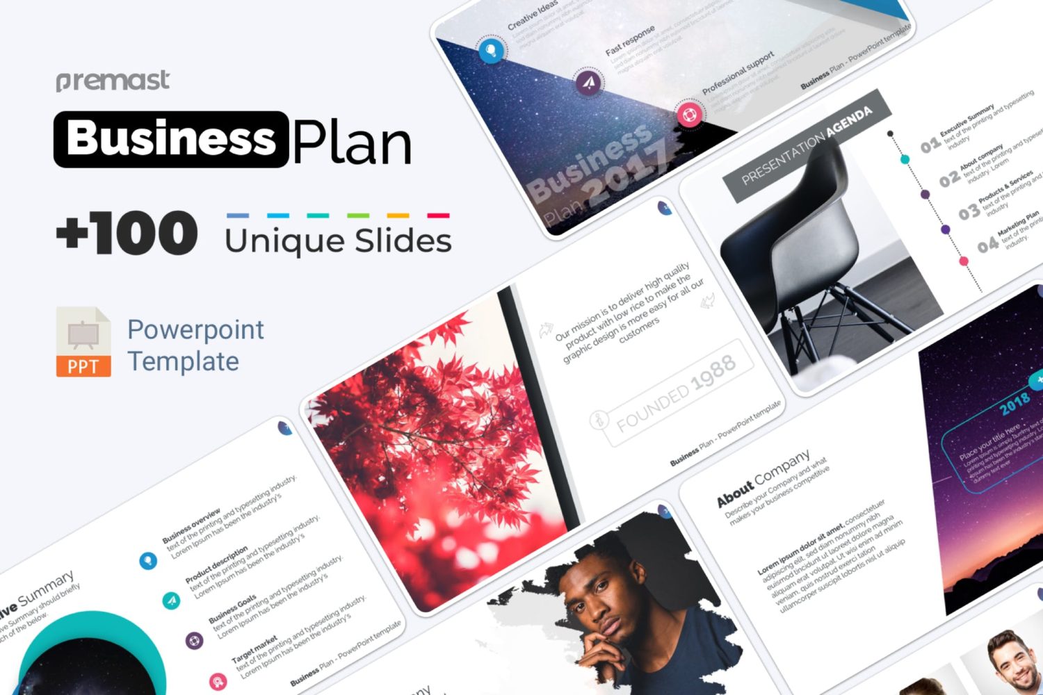 template presentation business plan