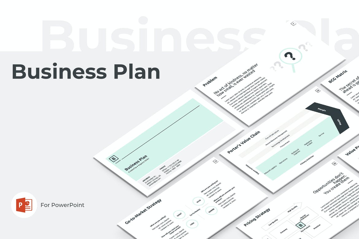 template presentation business plan