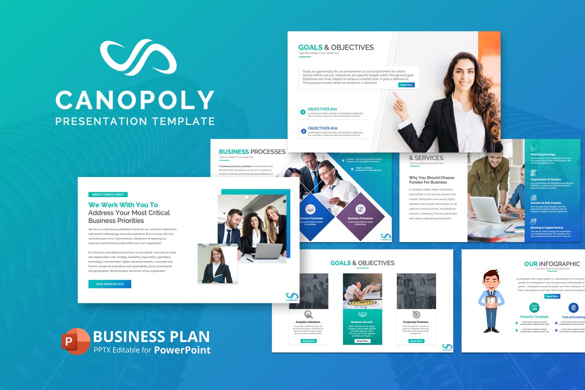 template presentation business plan