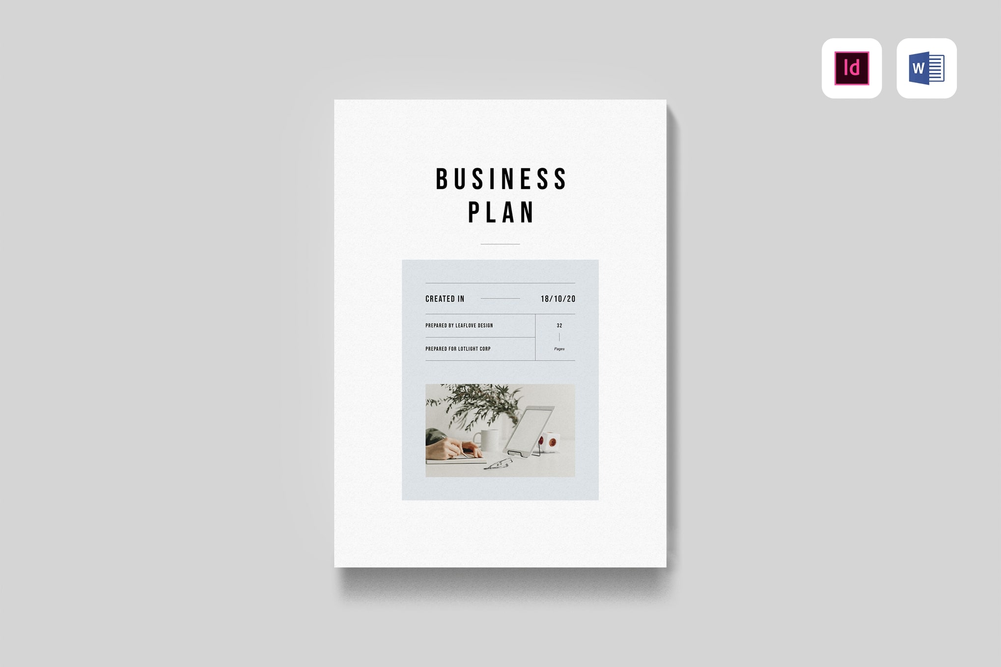 business plan template word