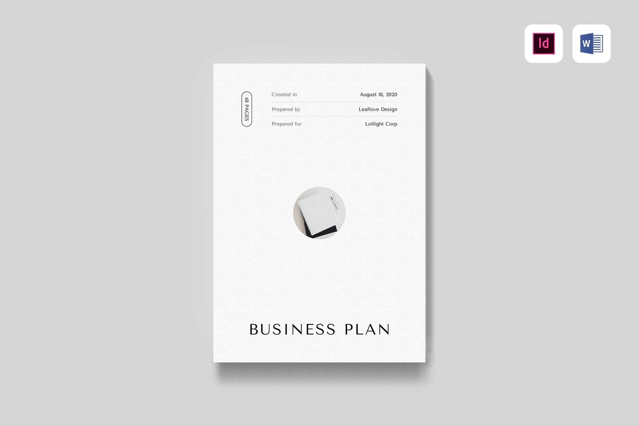 business plan template word