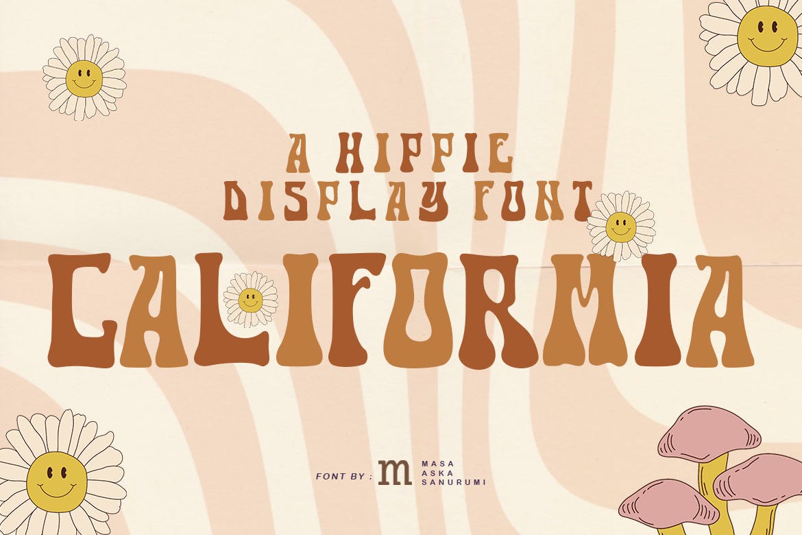 Califormia - A Hippie Display Font