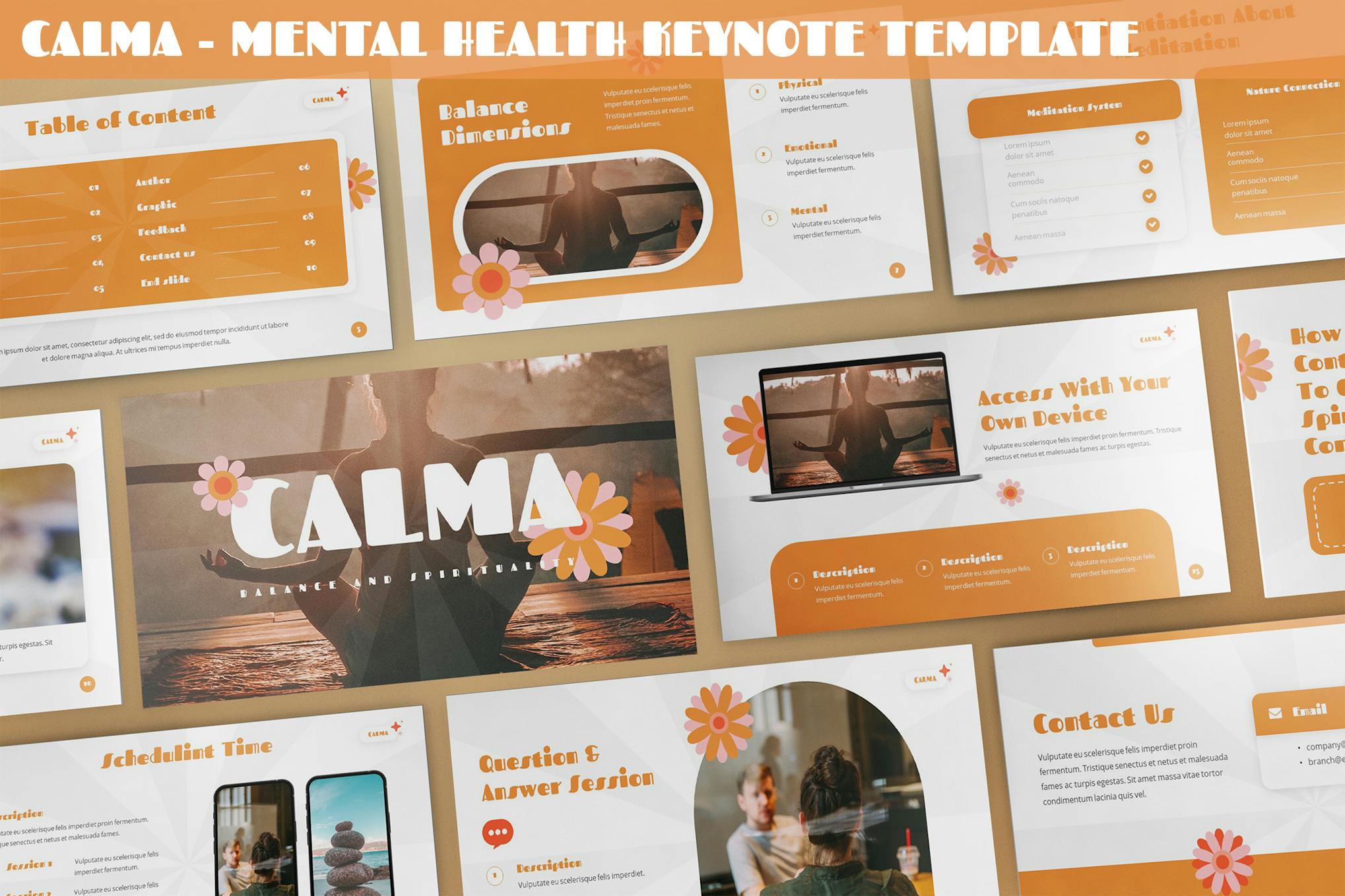 Calma - Mental Health Keynote Template