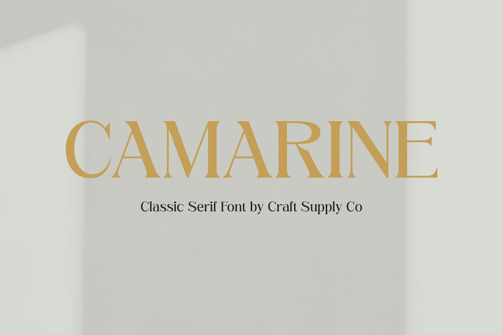 Camarine Modern Serif