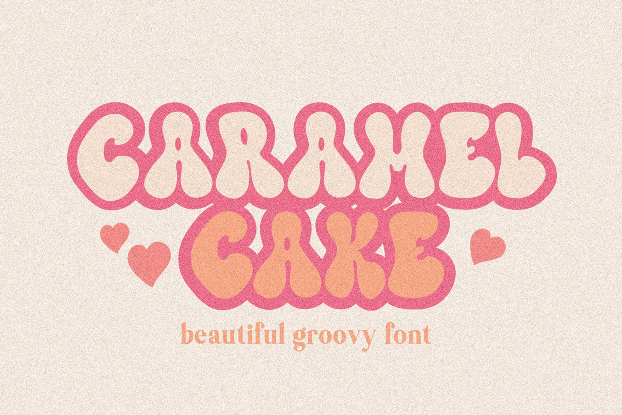 Caramel Cake - Groovy Procreate Font