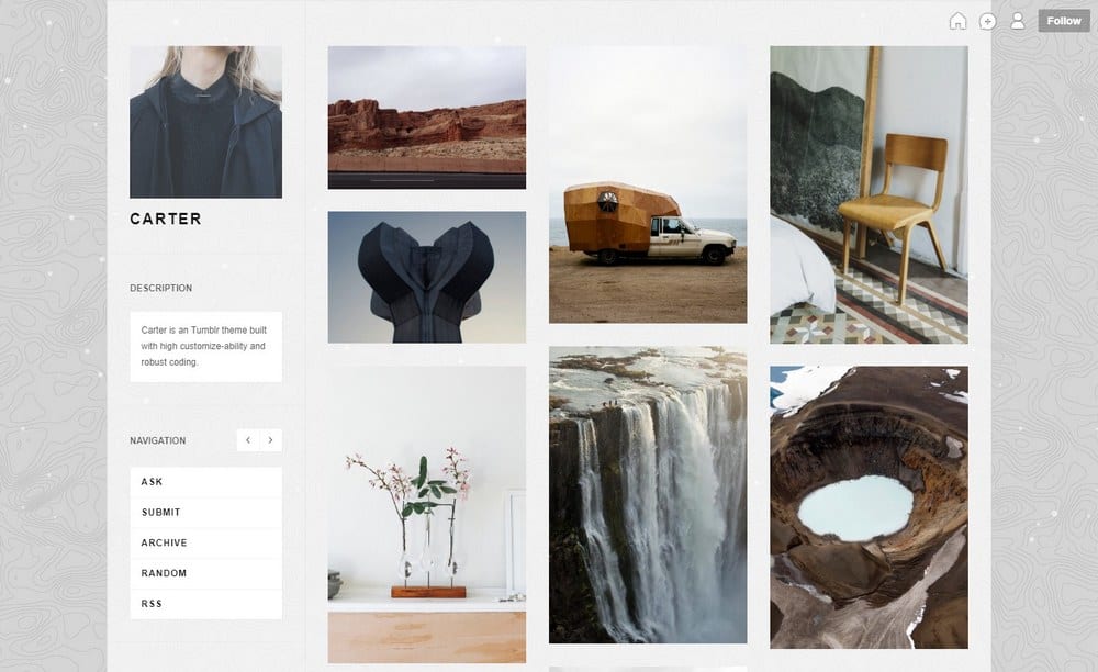 carter-tumblr-portfolio-theme