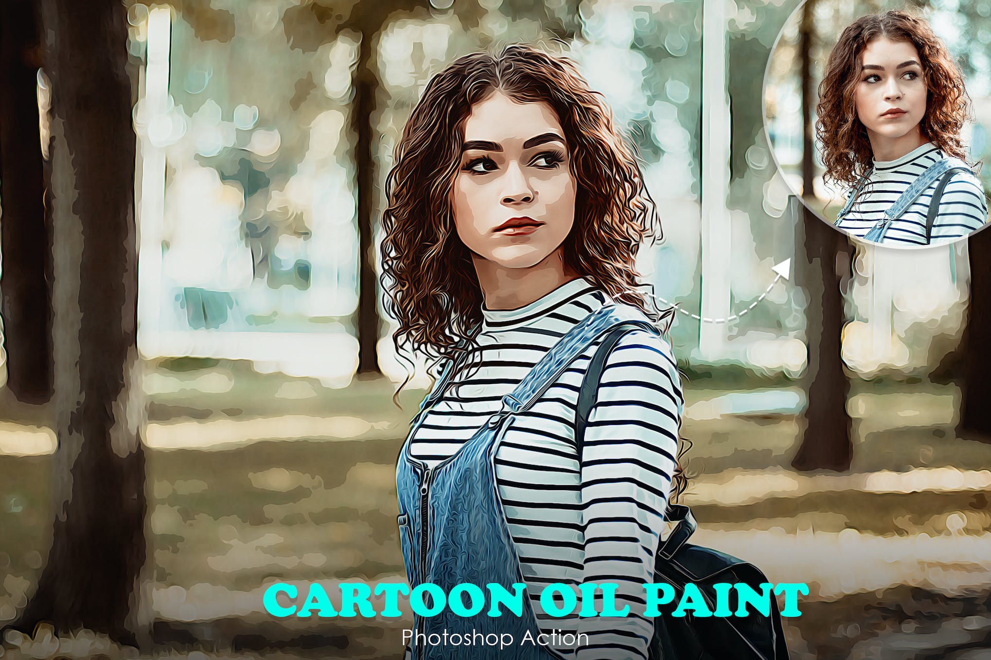 Cartoon Oil Paint Photoshop Action