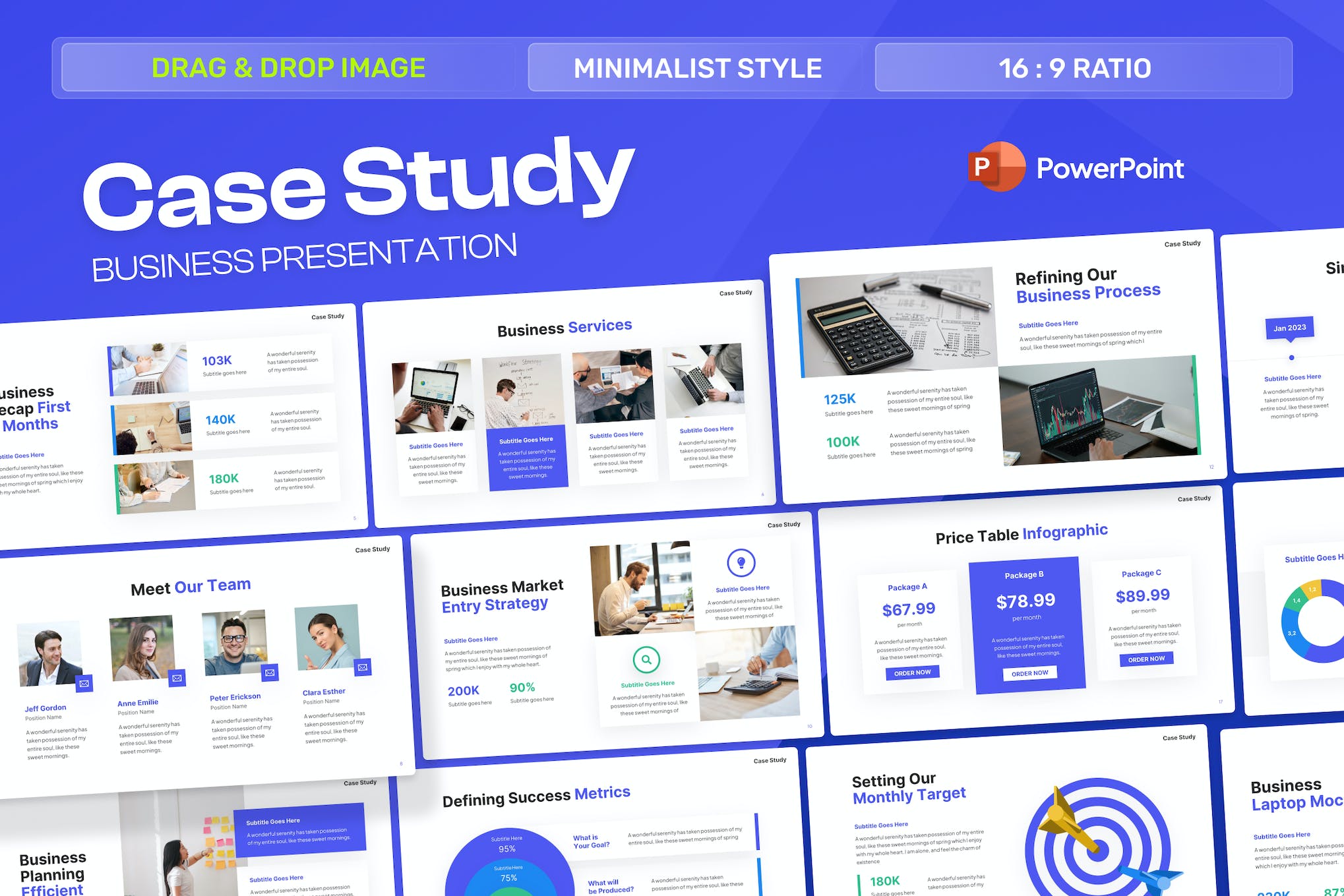 Case Study Business PowerPoint Template