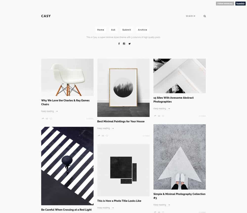 casy-minimal-tumblr-theme