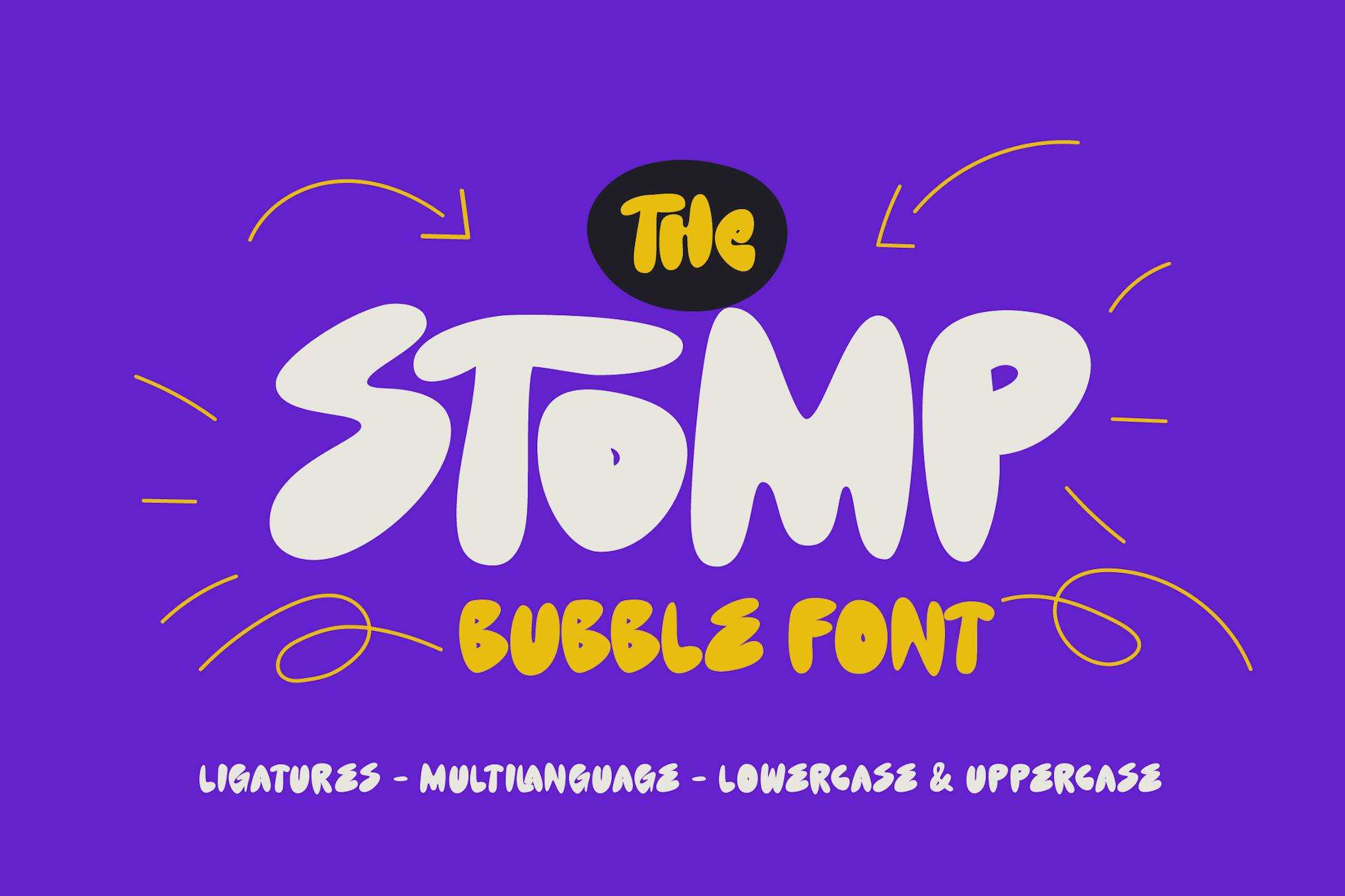 CD Stomp - Bubble Font