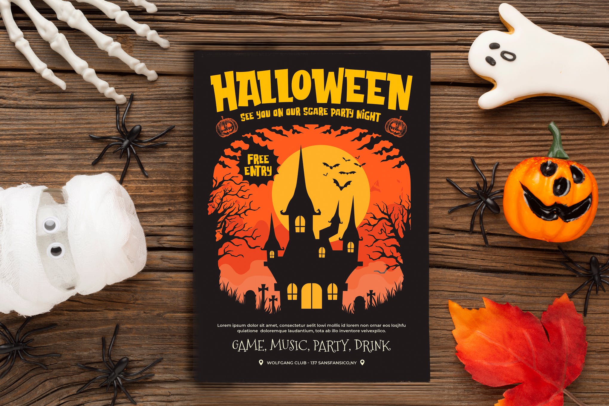 Celebration Party Halloween Flyer Template