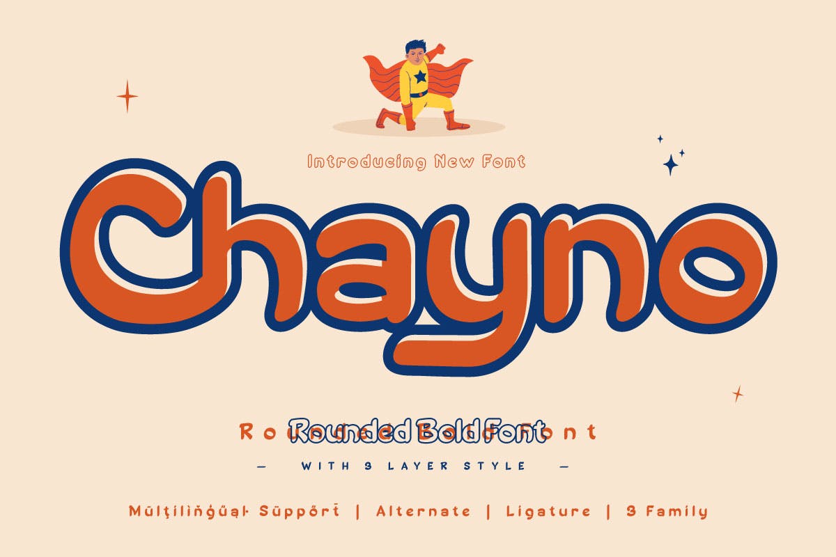 Chayno - Rounded Handwriting Font