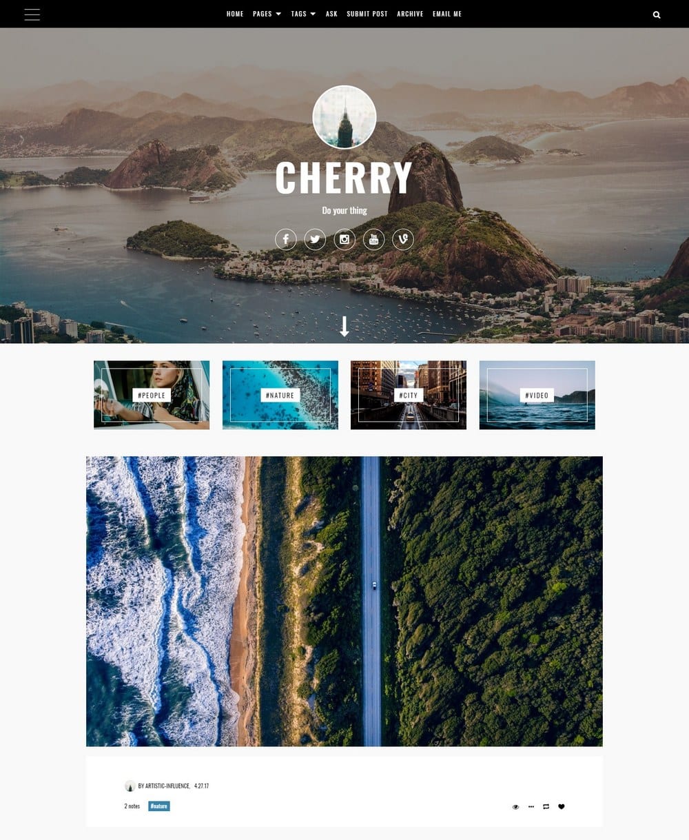 cherry-one-column-tumblr-theme