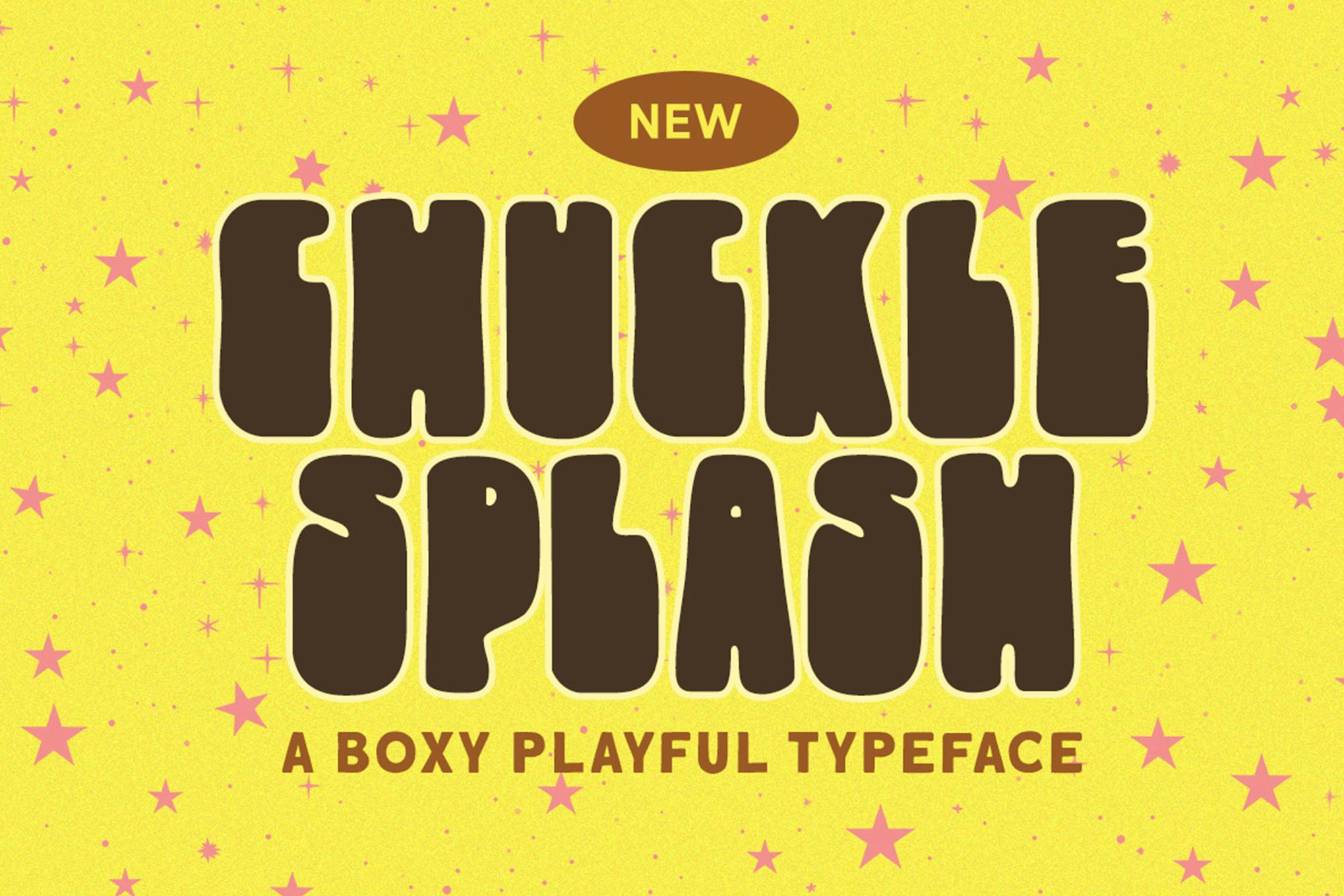 Chuckle Splash - Fun Cricut Font