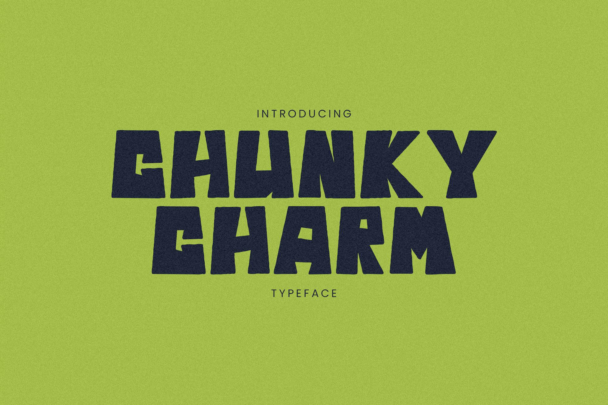Chunky Carm Typeface