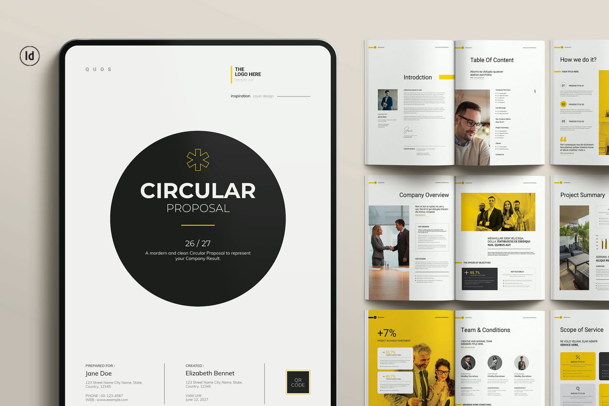 Circular InDesign Proposal Template