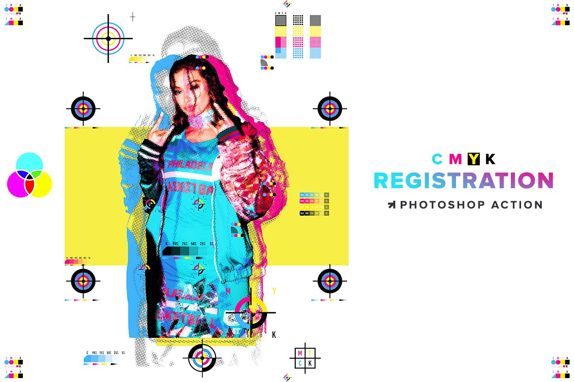 CMYK Registration Photoshop Action