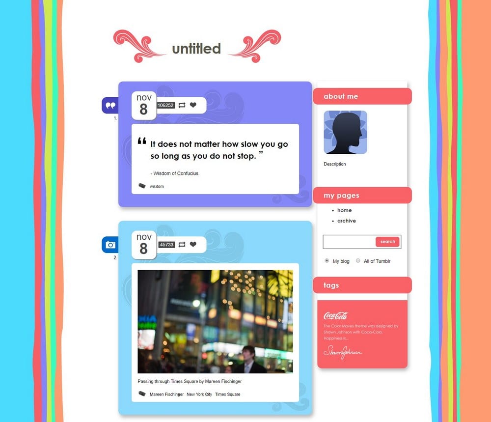 10+ Free Kawaii Tumblr Themes - Theme Junkie