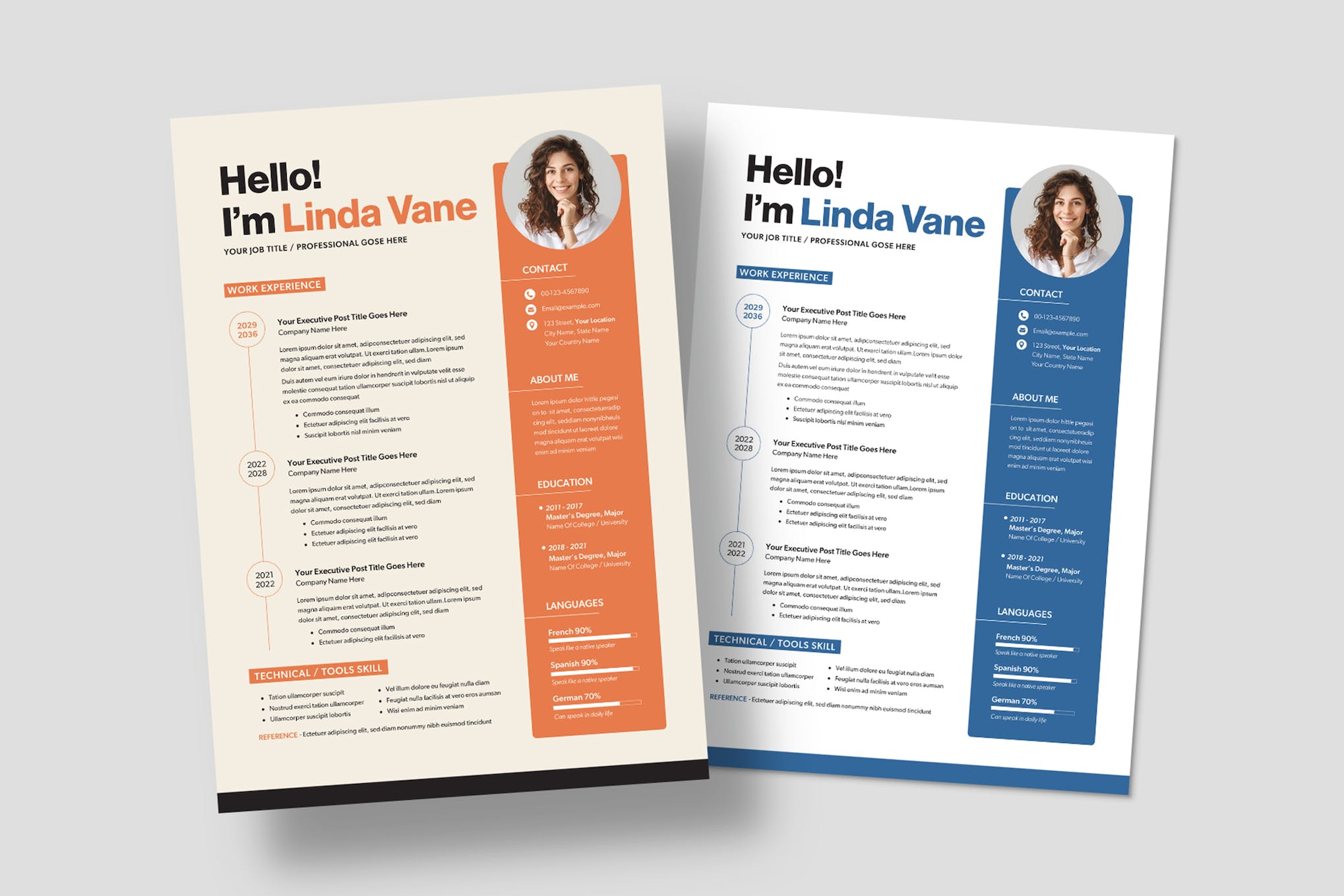 Colorful InDesign Resume Template