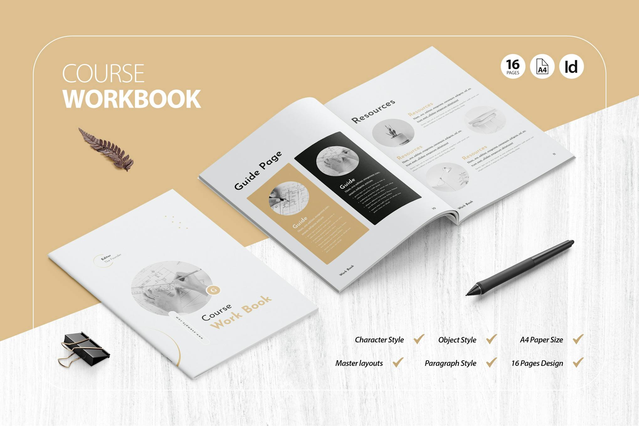 Course Workbook Template for InDesign