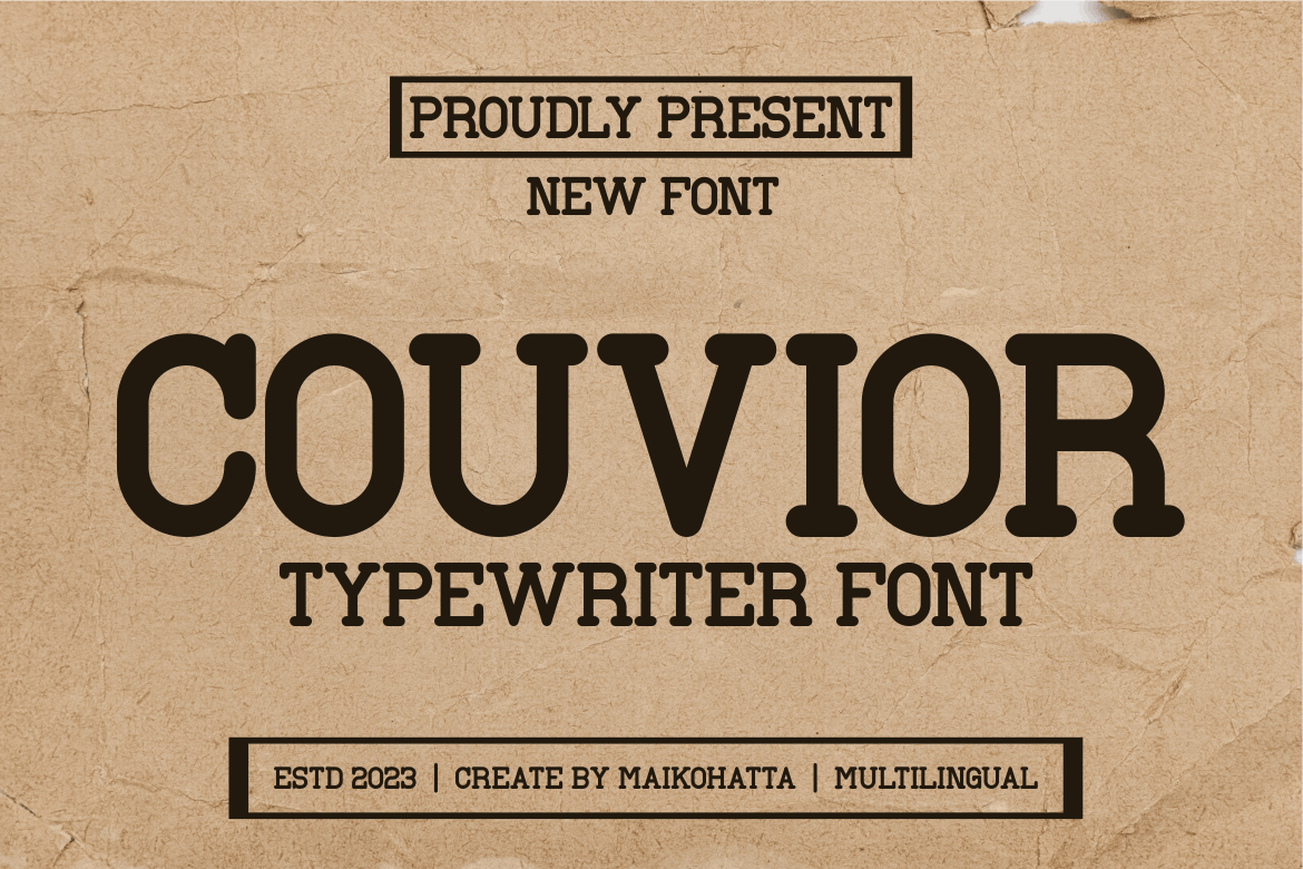 Couvior Typewriter Font