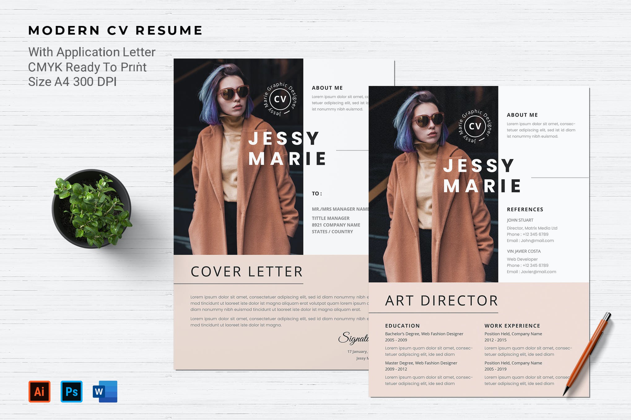 cover letter template word