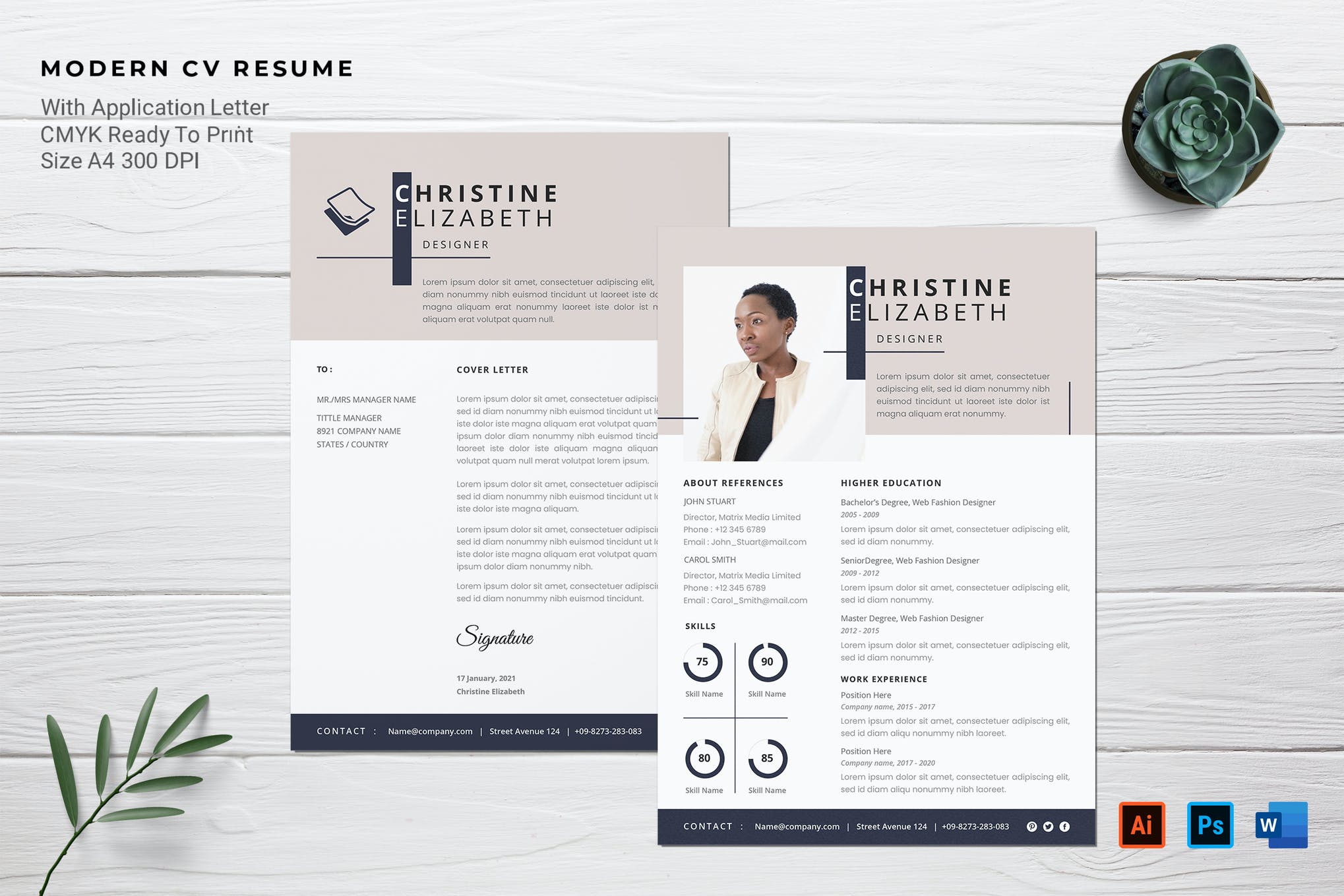 cover letter template word