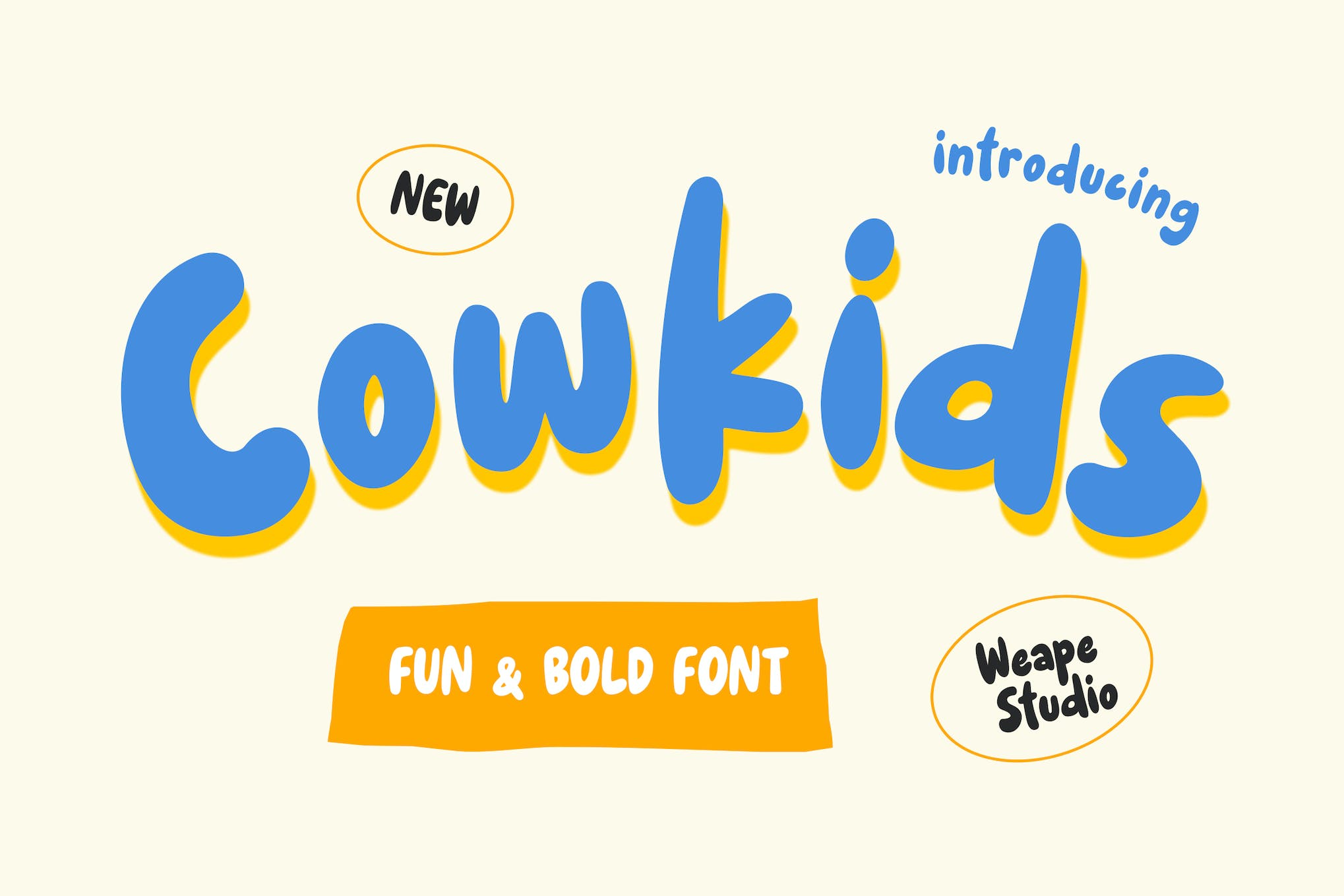 Cowkids Fun and Bold Font