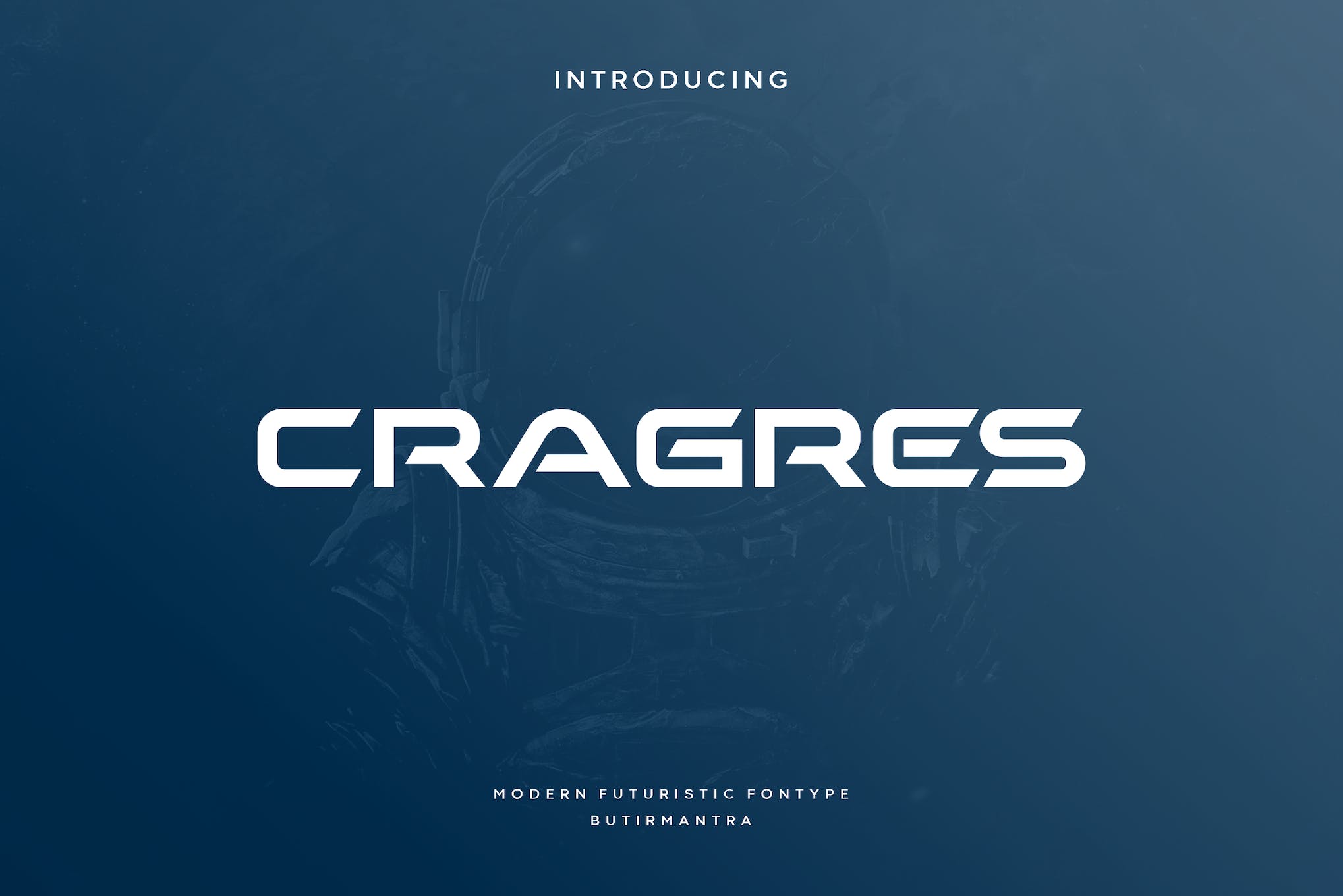 Cragres Futuristic Typeface