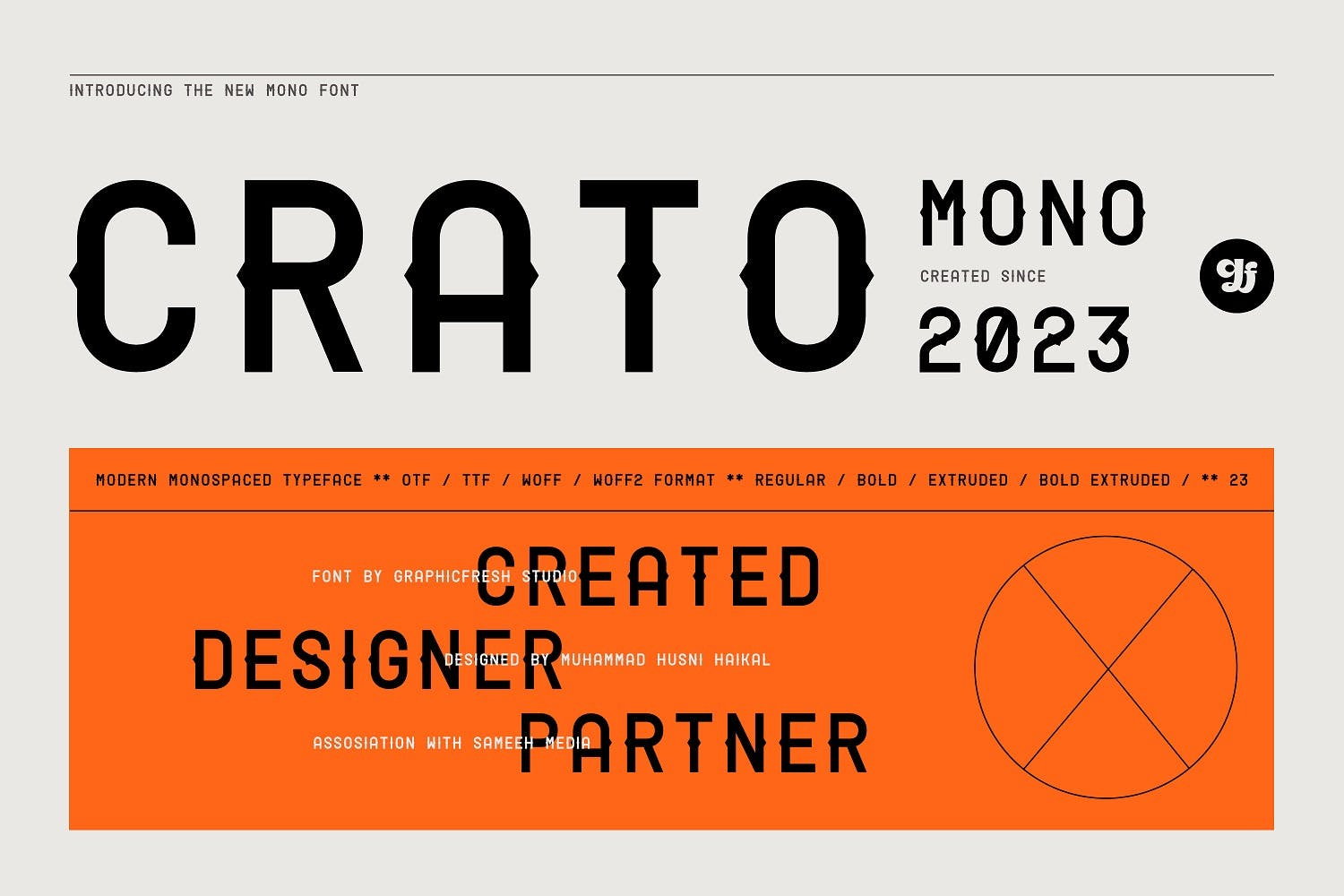 Crato Mono Modern Monospaced Font