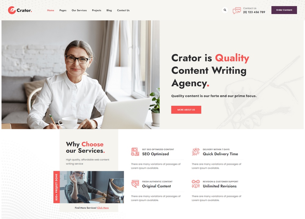 crator- wp theme