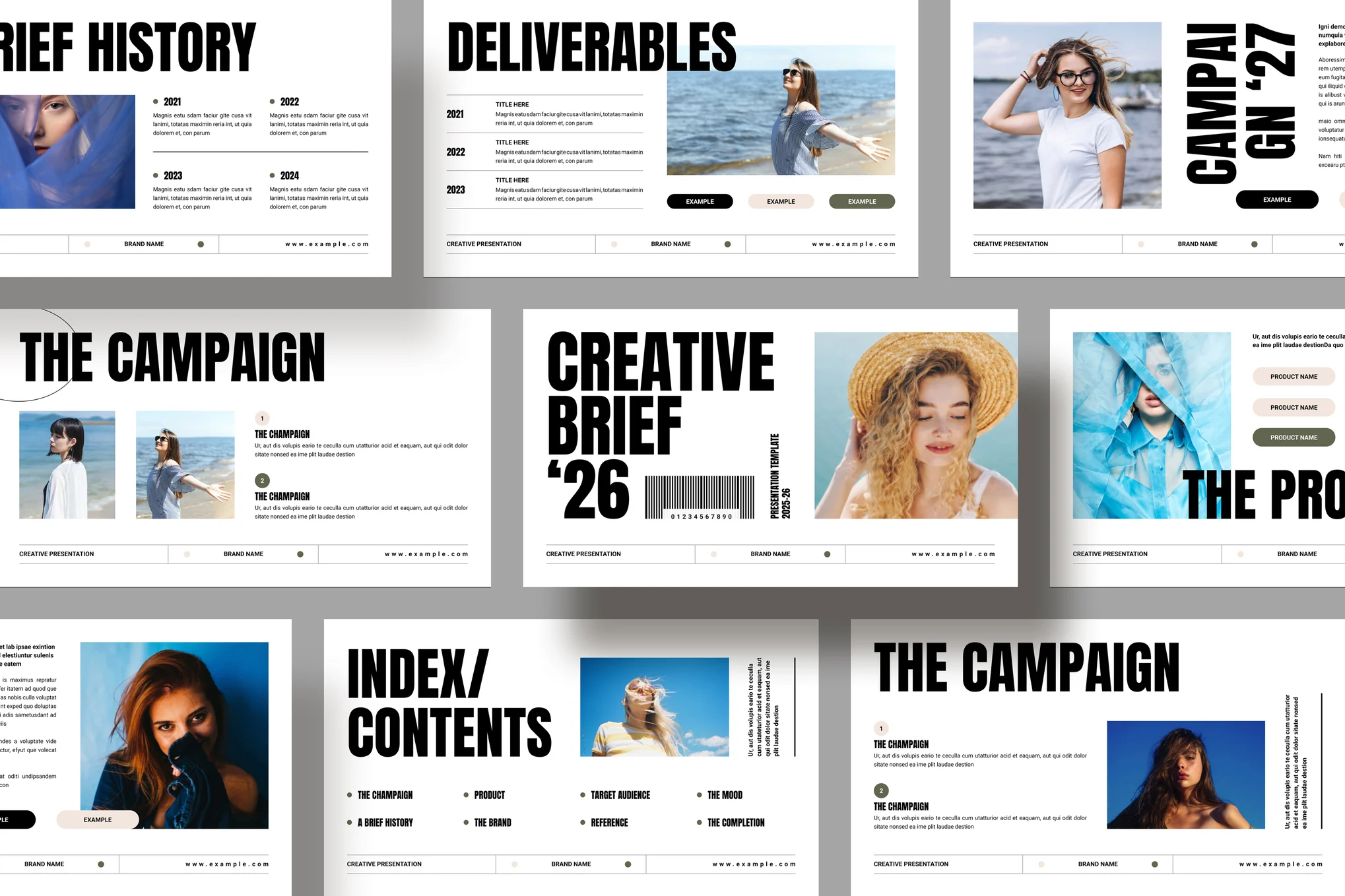 Creative Brief Minimal PowerPoint Template