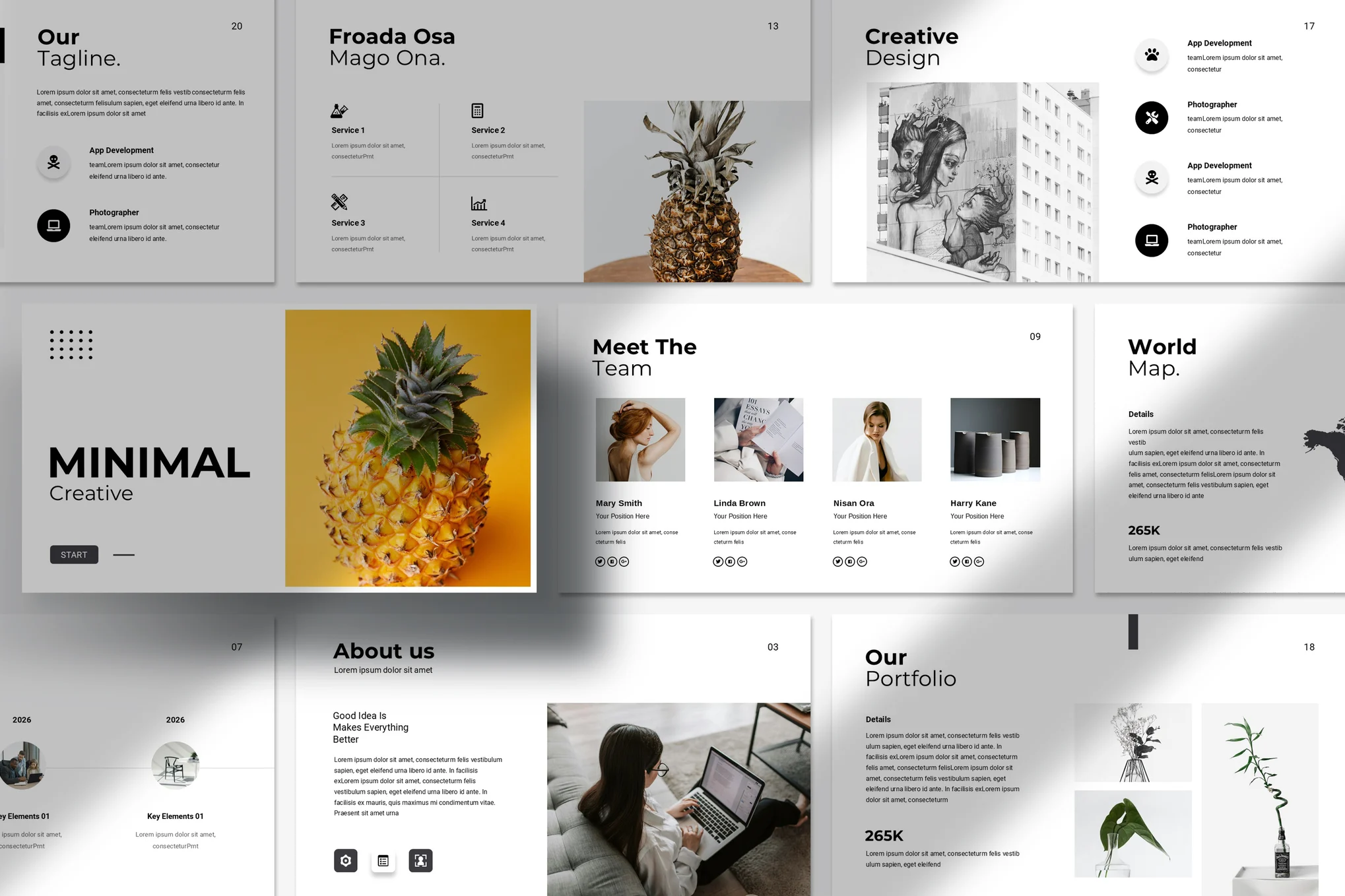 Creative Minimal PowerPoint Template