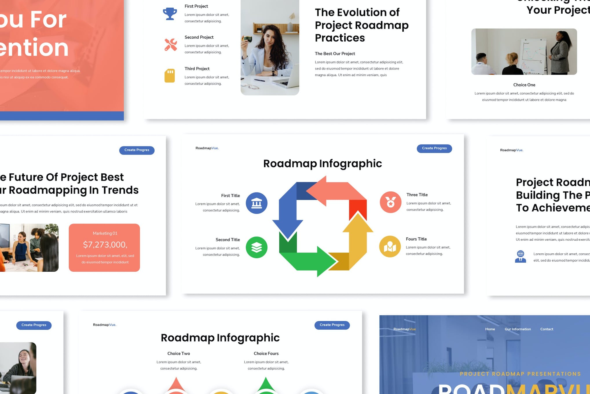 Creative Project Roadmap Keynote Template